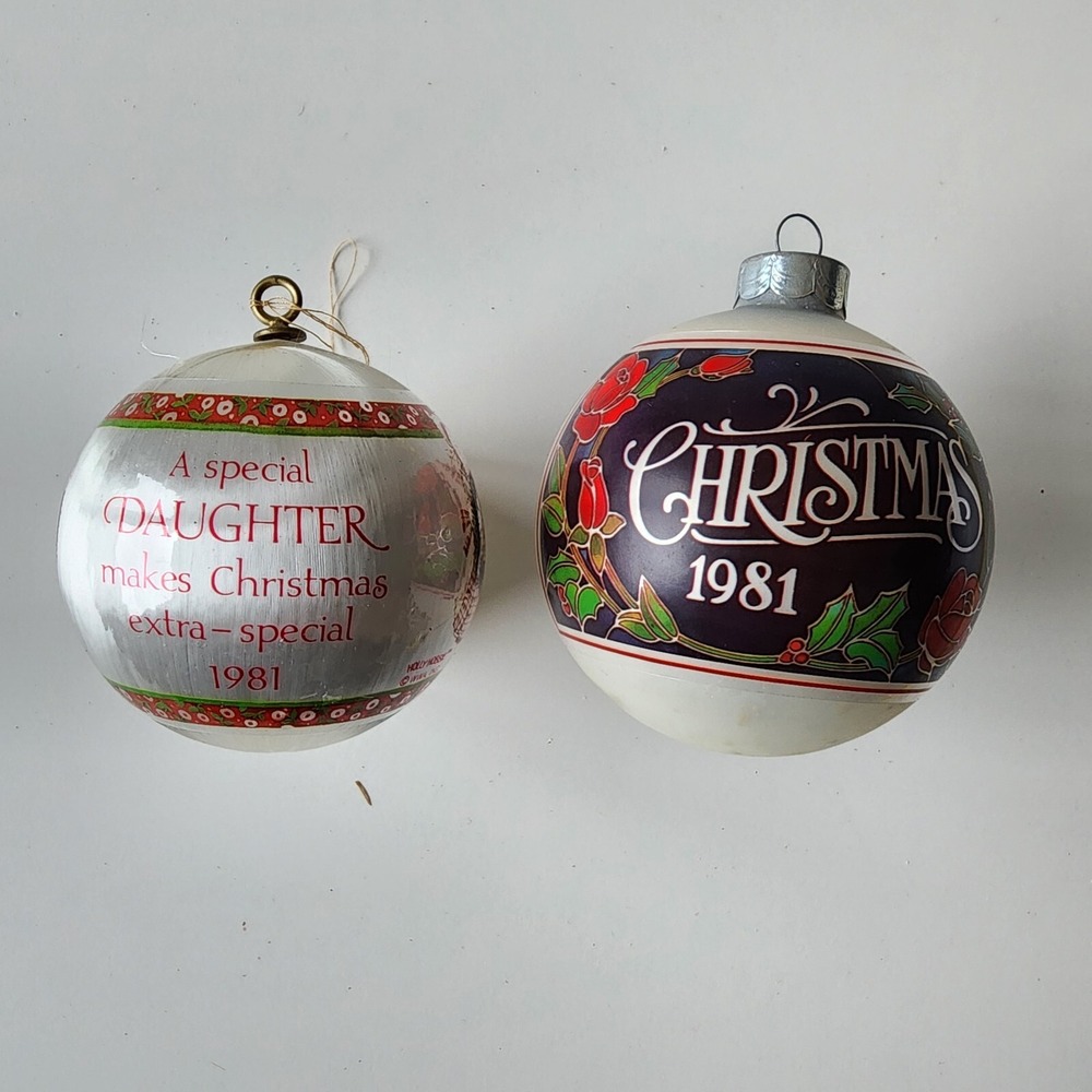 VTG 1981 Christmas Ornaments Holly Hobbie 44 Year Old Special Daughter Gift Idea